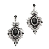 Retro Glam Crystal Drop Earrings for Prom or Weddings 4131E