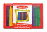 Melissa & Doug Triangular Crayon Set (12 pc) 4135