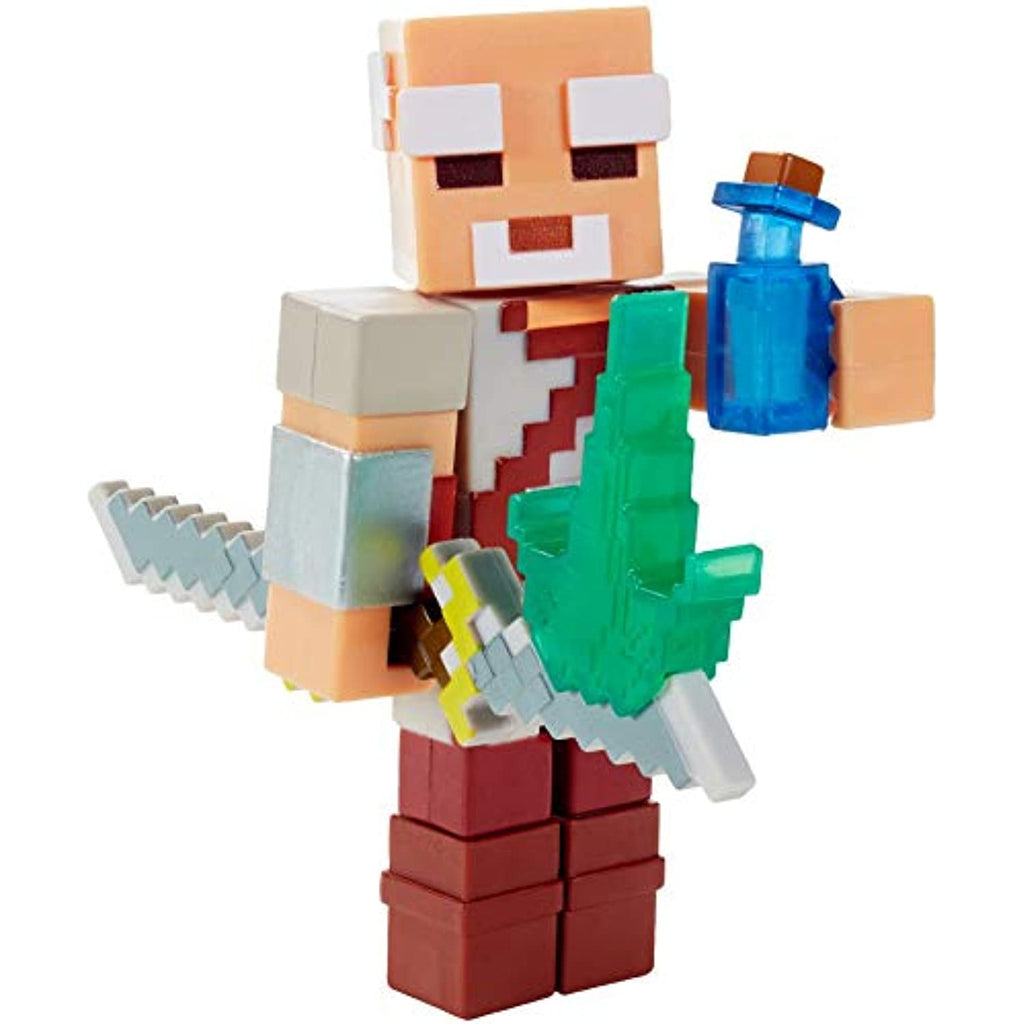 Minecraft Pake 3.25-in Collectible Battle Figure and Accessories, Based on Video Game, Imaginative Story Play Gift for Boys and Girls Age 6 and Older