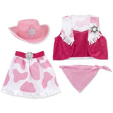 Melissa & Doug Cowgirl Costume Set & 1 Scratch Art Mini-Pad Bundle (04272)
