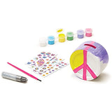Melissa & Doug Peace Bank Decorate-Your-Own Kit & 1 Scratch Art Mini-Pad Bundle (09537)