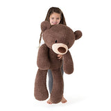 GUND Fuzzy Teddy Bear Jumbo Stuffed Animal Plush, Chocolate Brown, 34"