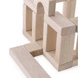 Guidecraft Classroom Unit Blocks 86 pcs - Solid Wood Building Block Set, Kids Learning, and Educational Toy
