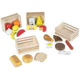 Melissa & Doug Food Groups With Stainless Steel Pots and Pans Pretend Play Kitchen and Food Set for Kids