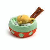 GUND Sanrio Gudetama Lazy Egg Noodle Bowl with Chopsticks Stuffed Animal Plush, 4.5"