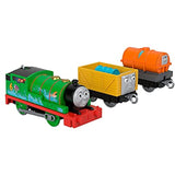 Thomas & Friends Percy and Troublesome Truck, battery-powered motorized toy train for preschool kids ages 3 years and up