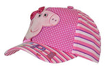 Peppa Pig Girls Satin Bow Embroidered Baseball Cap (One size, Pink)