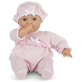 Melissa & Doug Bundle Includes 2 Items Mine to Love Jenna 12-Inch Soft Body Baby Doll with Romper and Hat Mine to Love Time to Eat Doll Accessories Feeding Set (8 pcs)