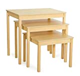 Guidecraft Nesting Display Tables, Natural