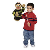 Melissa & Doug Firefighter Puppet with Detachable Wooden Rod for Animated Gestures