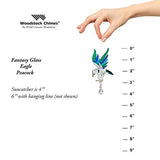 Woodstock Chimes Rainbow Makers Crystal Fantasy Suncatcher, Peacock Eagle