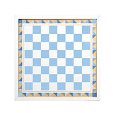 Melissa & Doug Wooden Backgammon and Checkers - Blue