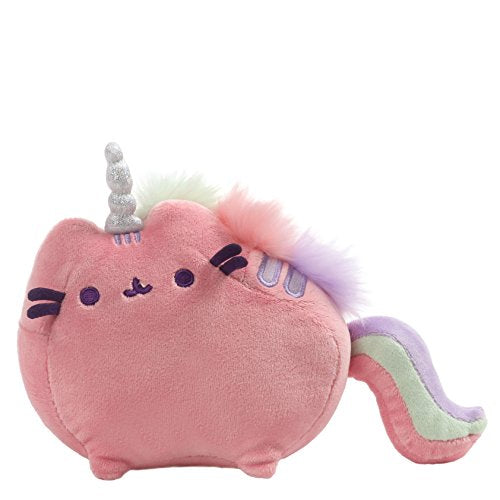 GUND Pusheen Pusheenicorn Unicorn Cat Sound Plush Stuffed Animal, Pink, 7.5"