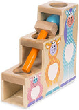 Melissa & Doug First Play Pound & Roll Stairs Wooden 3 Piece Baby Kids Hammer & Ball Toy