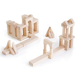 Guidecraft Classroom Unit Blocks 86 pcs - Solid Wood Building Block Set, Kids Learning, and Educational Toy