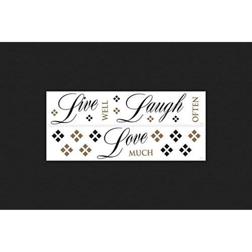RoomMates RMK1396SCS Live Love Laugh Peel and Stick Quote Wall Decals