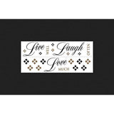 RoomMates RMK1396SCS Live Love Laugh Peel and Stick Quote Wall Decals