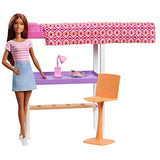 Barbie Doll and Furniture Set, Loft Bed with Transforming Bunk Beds and Desk Accessories, Gift Set for 3 to 7 Year Olds