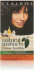 Clairol Natural Instincts Cream Keratina Hair Color Kit, 2 Espresso Crme, Clairol Natural Instincts Hair Color, Semi-Permanent Hair Dye