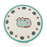 Pusheen by Our Name is Mud Pusheen Blue Trinket Tray Stoneware Dish, 4 Inches