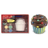 Melissa & Doug Cupcake Coin Bank Decorate-Your-Own Kit & 1 Scratch Art Mini-Pad Bundle (04769)