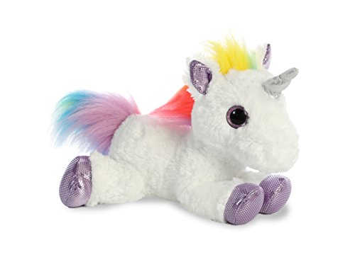 Aurora World Rainbow Unicorn Flopsie, 12 inches