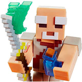 Minecraft Pake 3.25-in Collectible Battle Figure and Accessories, Based on Video Game, Imaginative Story Play Gift for Boys and Girls Age 6 and Older