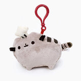 GUND Pusheen with Chef Hat Stuffed Plush Backpack Clip, 4.5"