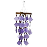 Woodstock Chimes CDCU The Original Guaranteed Musically Tuned Chime Asli Arts Collection, Diamond Capiz - Purple