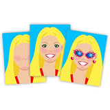 Melissa & Doug Fashion Faces: Make-A-Face Sticker Pad & 1 Scratch Art Mini-Pad Bundle (04195)