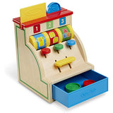 Melissa & Doug Spin & Swipe Wooden Cash Register (Developmental Toy, Great Gift for Girls and Boys - Best for 3, 4, 5, and 6 Year Olds) Bundle Make-A-Cake Mixer Set