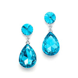 Color Splash Pear-shaped Drop Earrings