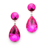 Color Splash Pear-shaped Drop Earrings