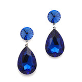 Color Splash Pear-shaped Drop Earrings