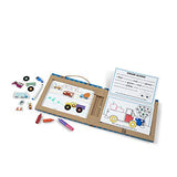 Melissa & Doug Natural Play: Play, Draw, Create Reusable Drawing & Magnet Kit  Trucks (45 Magnets, 5 Dry-Erase Markers)