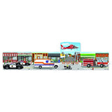 Emergency Rescue: 96-Piece 4-in-1 Linking Floor Puzzle + FREE Melissa & Doug Scratch Art Mini-Pad Bundle (89135)