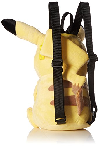Pokemon Boys' Pikachu Plush Backpack, Yellow, 15'