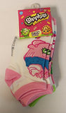 Shopkins Girls Printed No-Show Sock - 5 Pack Multi-Color
