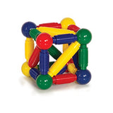 Guidecraft Better Builders 30 - Piece Magnetic Ball and Rod Construction Set, STEM Educational Building Toy