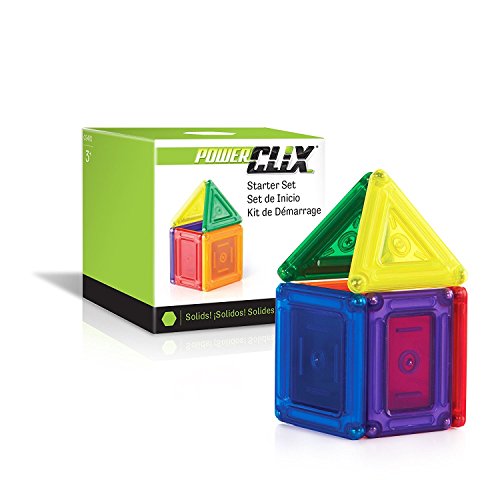 Guidecraft Powerclix Solids Starter Building Set (6 Piece)