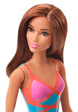 Barbie Doll, Brunette, Wearing Swimsuit, for Kids 3 to 7 Years Old