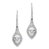 Art Deco Statement Earrings with Bold Pear & Pave CZ 4176E
