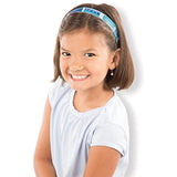 Melissa & Doug Rhinestone Headbands Set: Press-On Craft Kit Series & 1 Scratch Art Mini-Pad Bundle (09245)