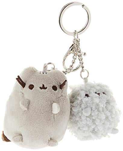 GUND Pusheen and Stormy Plush Deluxe Keychain Clip, Gray, 4.5"