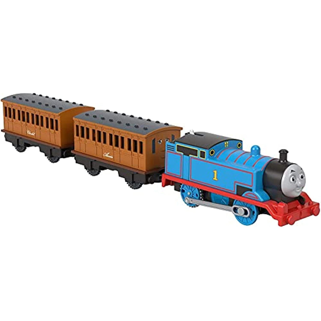 Thomas & Friends Thomas Annie & Clarabel, battery-powered motorized toy train for preschool kids 3 years and up