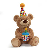 GUND 4059959 Animated Happy Birthday Teddy Bear Stuffed Animal Plush, 10"