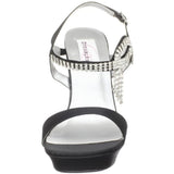 Dyeables Women's Jen Platform Sandal,White Satin,9 B US