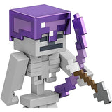 Minecraft Skeleton Craft-a-Block 2-Pk, Action Figures & Toys to Create, Explore and Survive, Authentic Pixelated Designs, Collectible Gifts for Kids Age 6 Years and Older