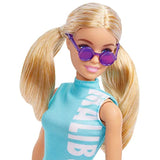 Barbie Fashionistas Doll #158 with Blonde Hair with Malibu Dress and Leggings, Toy for Kids 3 to 8 Years Old