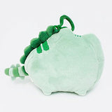 GUND Pusheen Pusheenosaurus Dinosaur Cat Plush Stuffed Animal Backpack Clip, Green, 4.5"